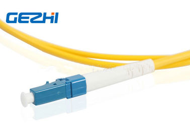 LC Multimode Patch Cord Aksesoris Simplex Cord 2.0mm Dia LSZH Penyangga Ketat Orange